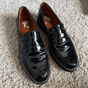 FRANCO SARTO Black Patent Leather Loafers